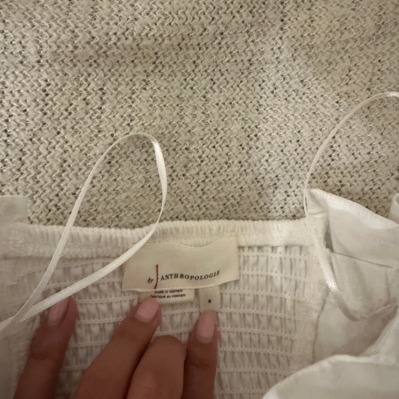 White Ruffled Top - Picture 2 of 2